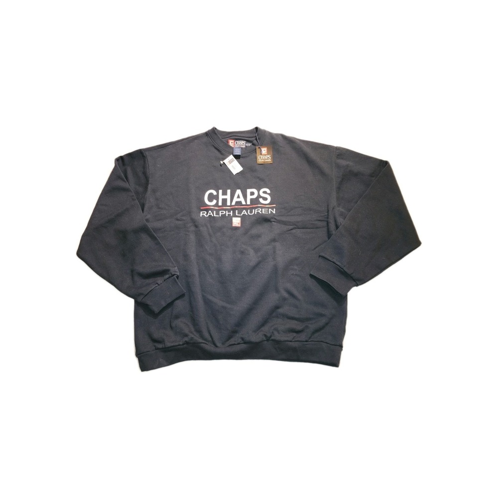 Chaps Ralph Lauren Mens Blue Long Sleeve Crew Neck Pullover Sweatshirt Size XL